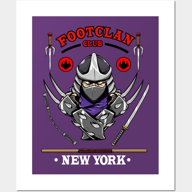 Foot Clan club Wall Art by sullyink